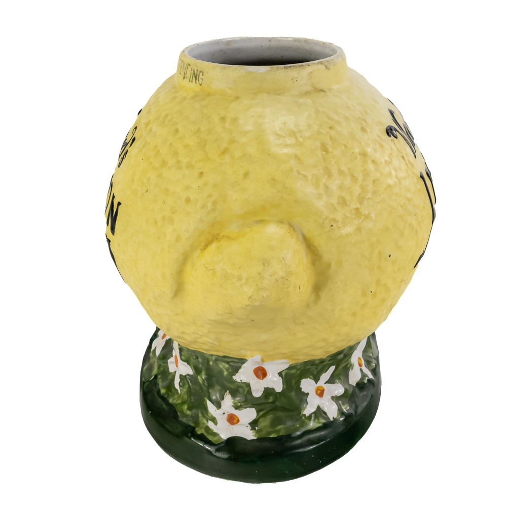 Ward's Lemon Crush Ceramic Syrup Dispenser Body