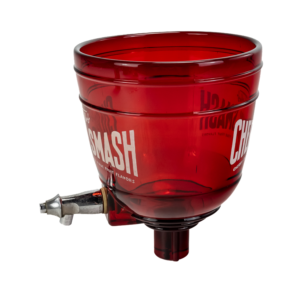 Vintage Fowler's Cherry Smash Syrup Dispenser Bowl