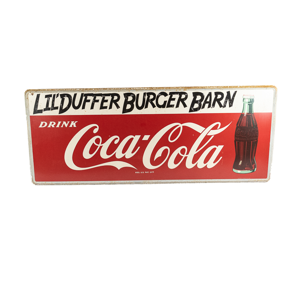 Vintage Large 9' Coca-Cola SST "Sled" Sign