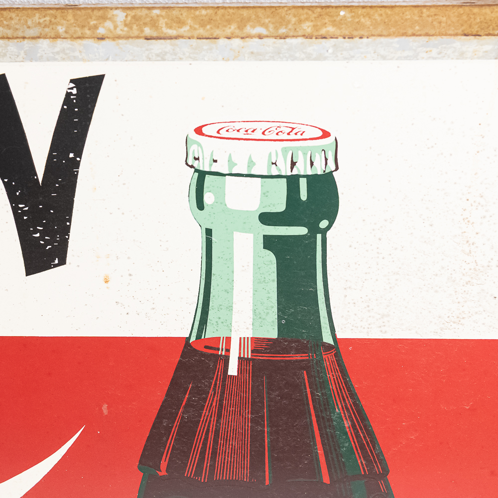 Vintage Large 9' Coca-Cola SST "Sled" Sign