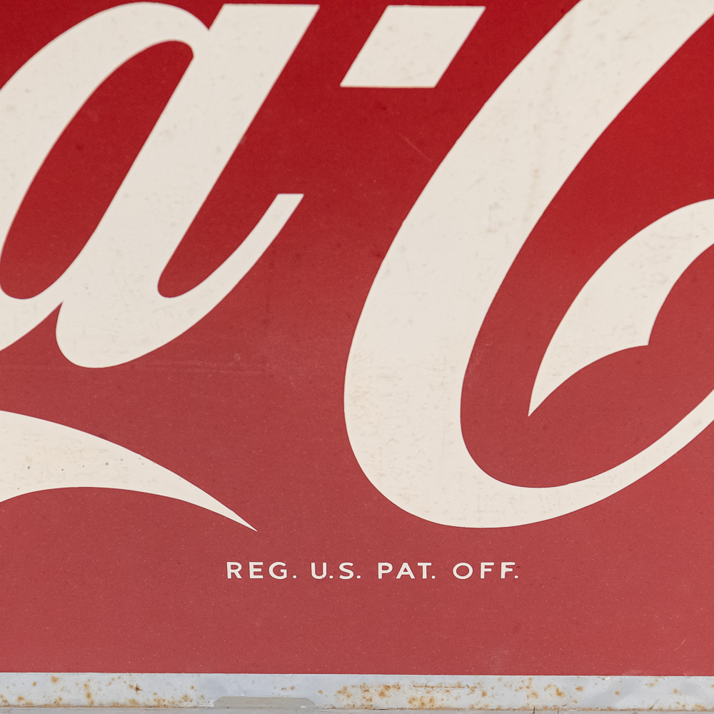 Vintage Large 9' Coca-Cola SST "Sled" Sign