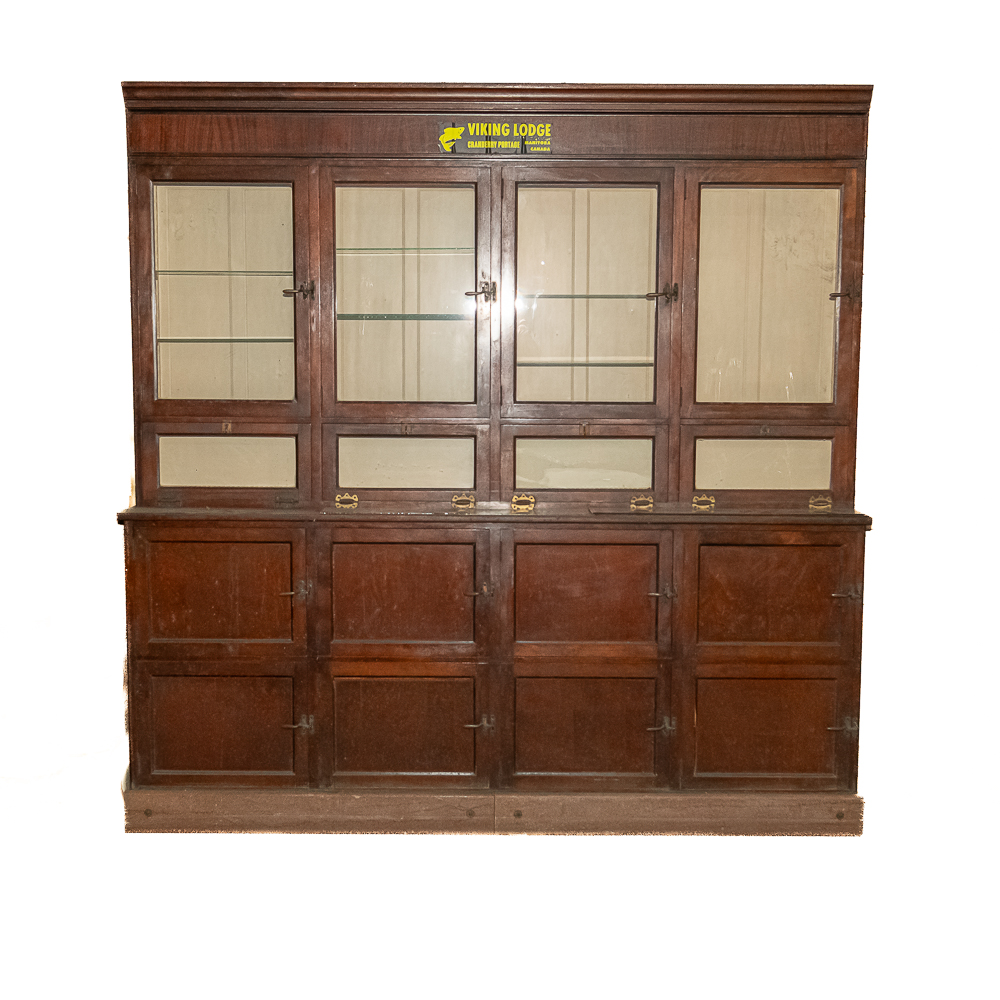Vintage Wooden Barback / Record Display Cabinet