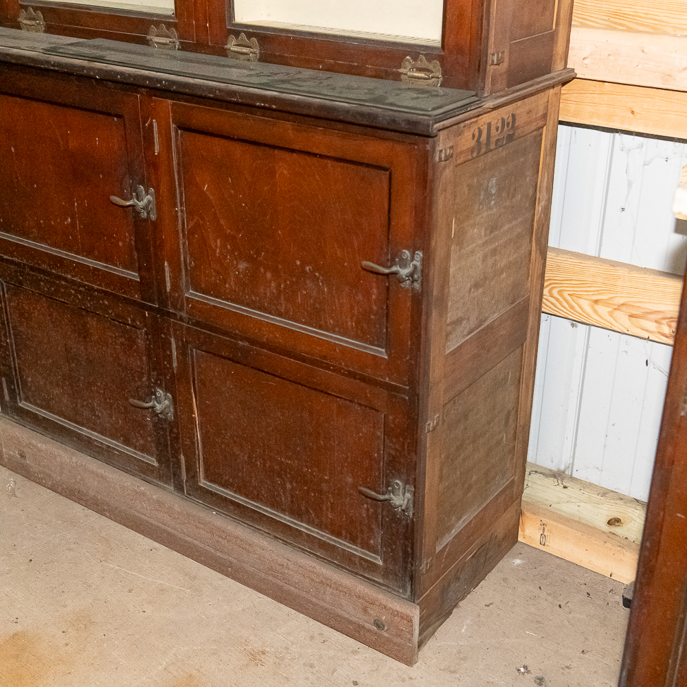 Vintage Wooden Barback / Record Display Cabinet