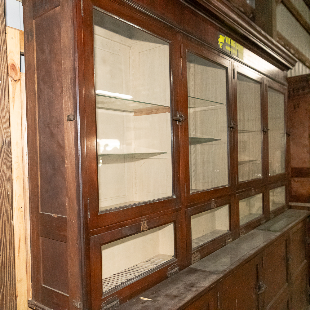 Vintage Wooden Barback / Record Display Cabinet