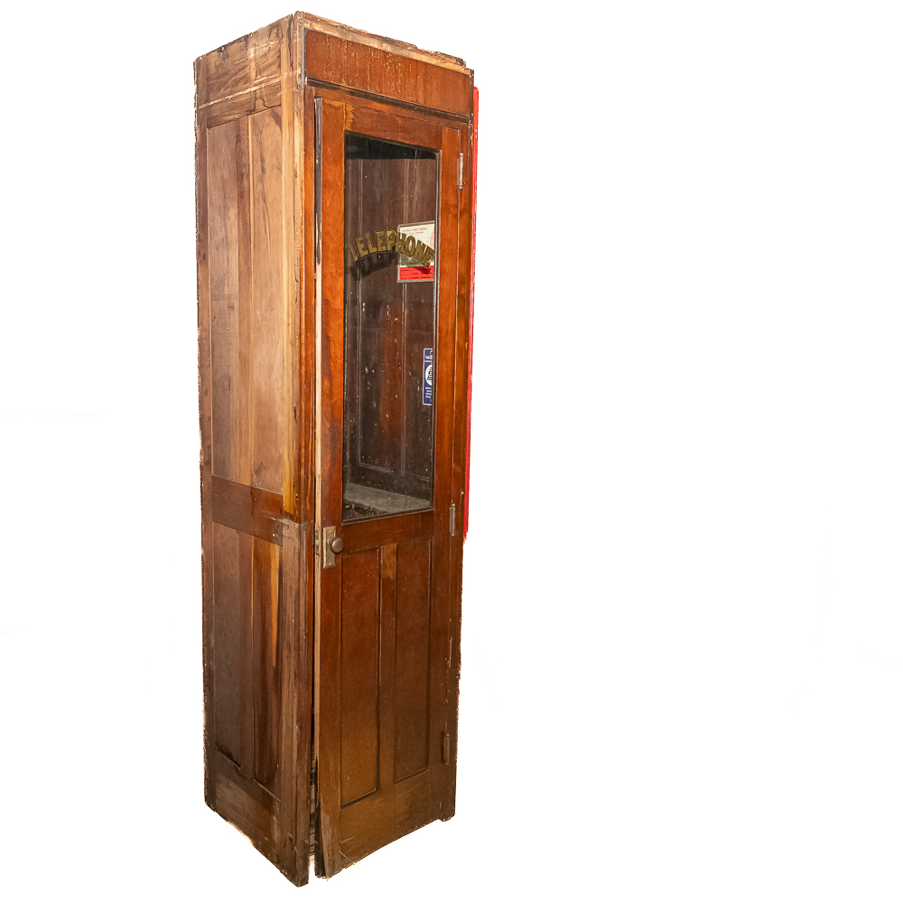Antique Wooden Telephone Booth
