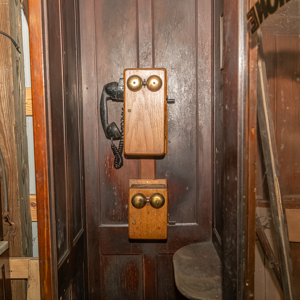 Antique Wooden Telephone Booth