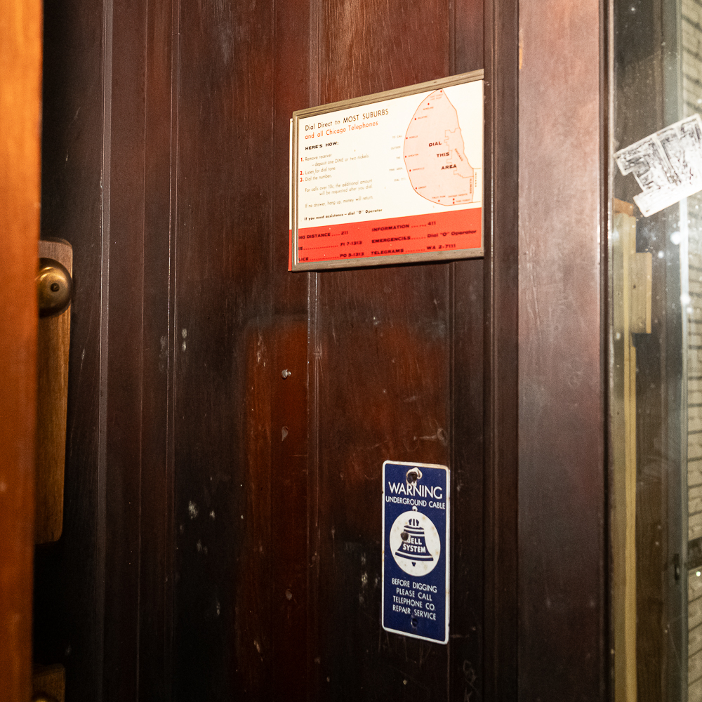 Antique Wooden Telephone Booth
