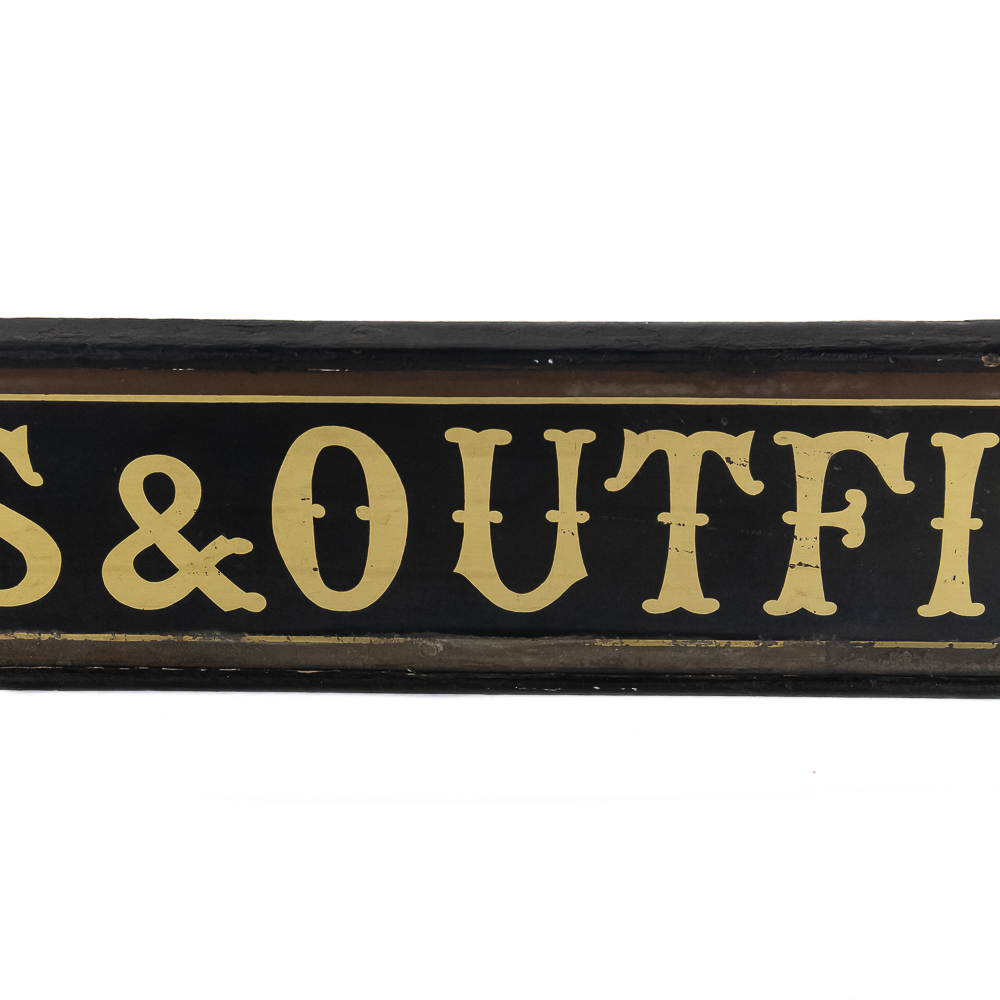 Vintage Taylors & Outfitters Trade Sign