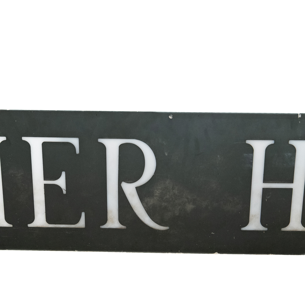Vintage 8' Chicago Palmer House Architectural Sign