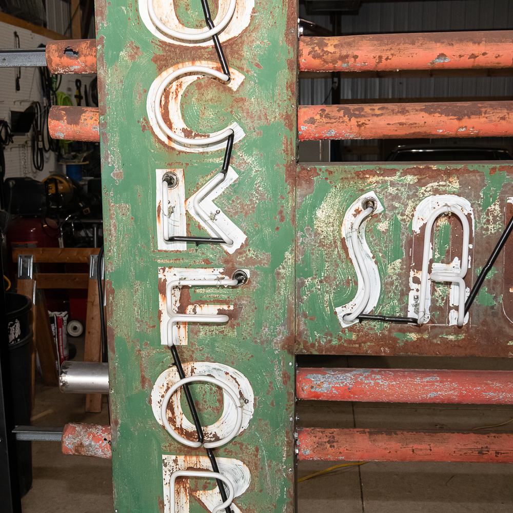 Vintage 9' Rockford Sausage Co DS Neon Sign