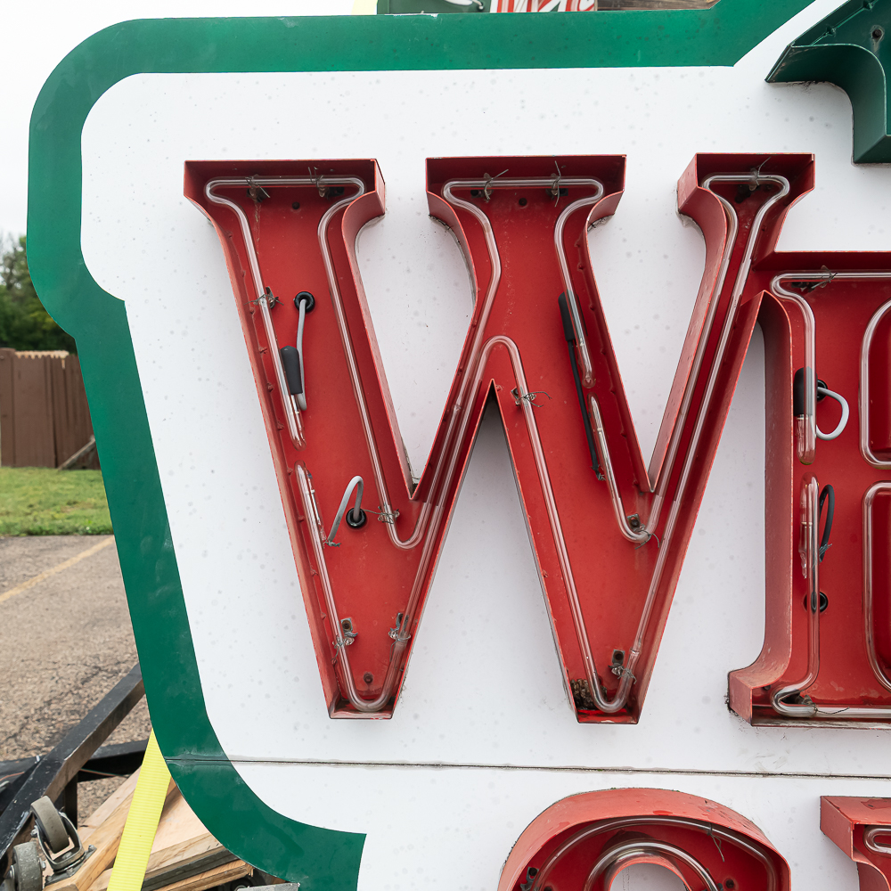 Vintage 10' Western Sizzlin SS Neon Sign