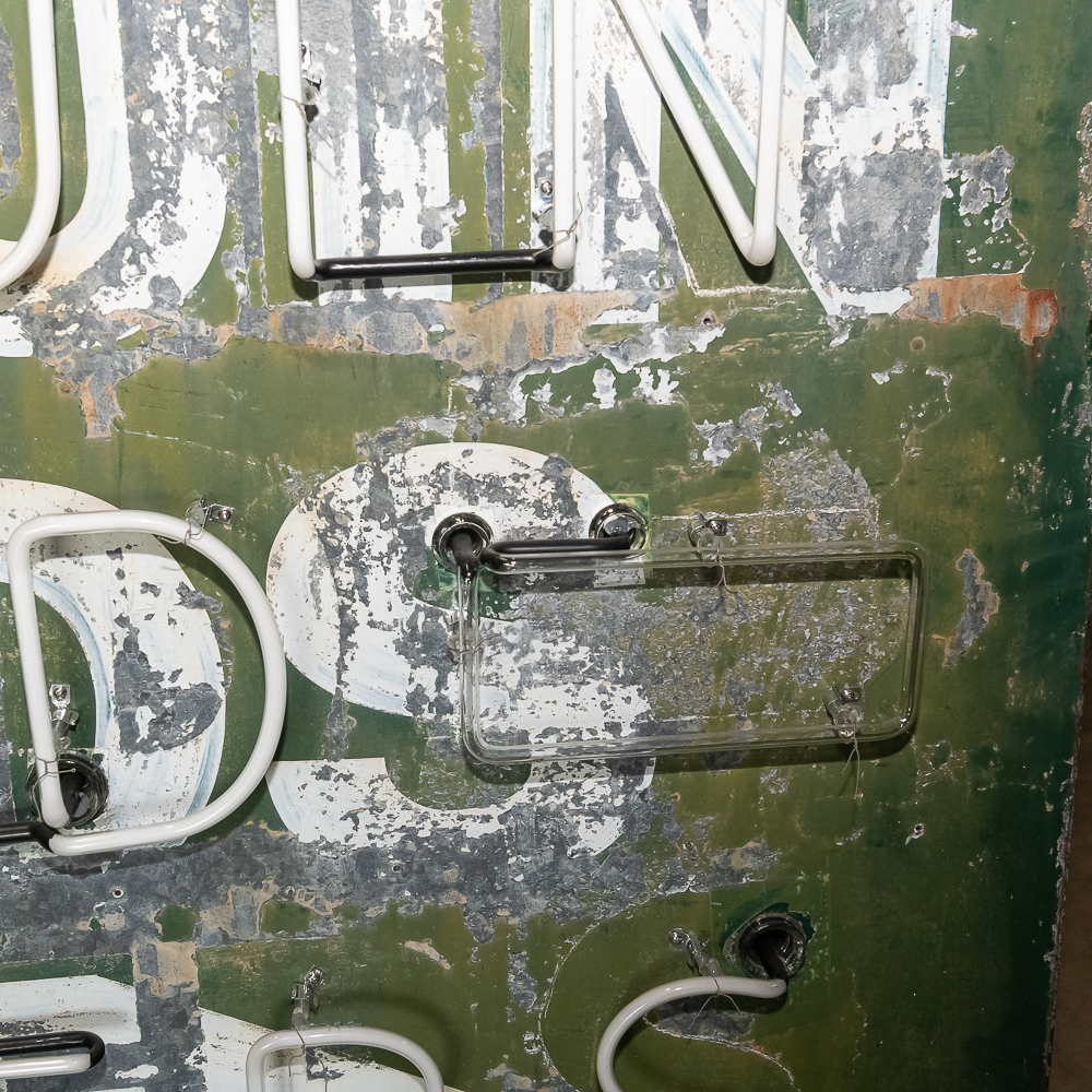 Vintage 7' Penguin Food Lockers Neon DS Sign