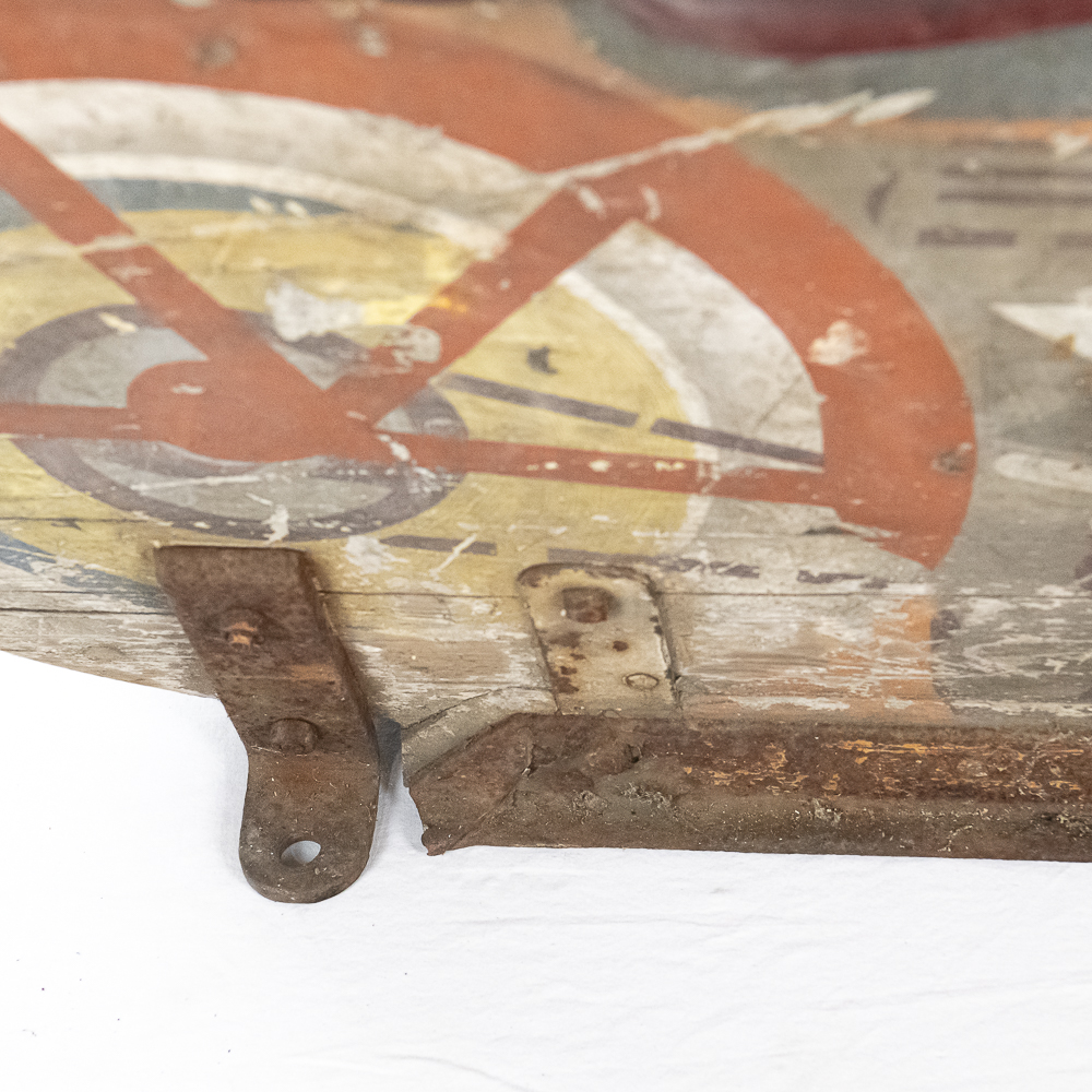 Vintage Wooden Carousel Motorcycle