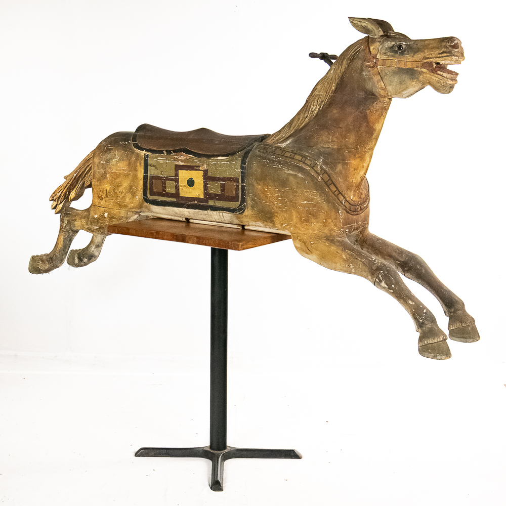 Derby Racer Carousel Horse Riverview Park
