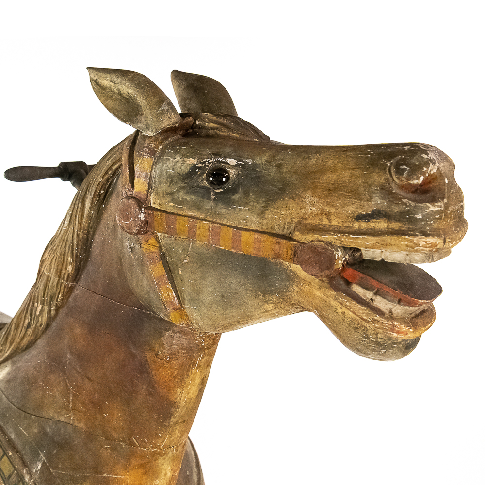 Derby Racer Carousel Horse Riverview Park