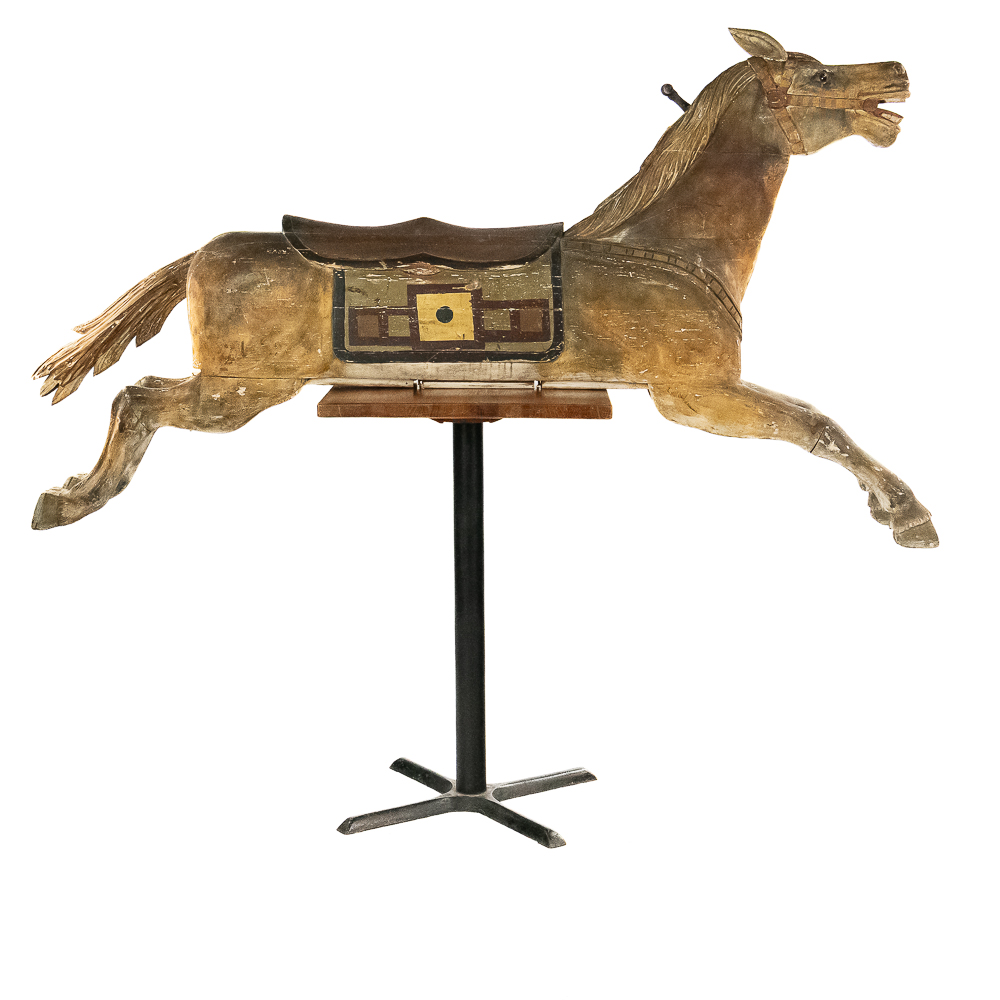 Derby Racer Carousel Horse Riverview Park