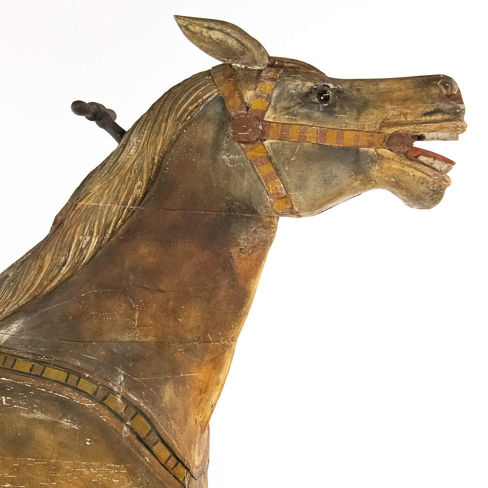 Derby Racer Carousel Horse Riverview Park