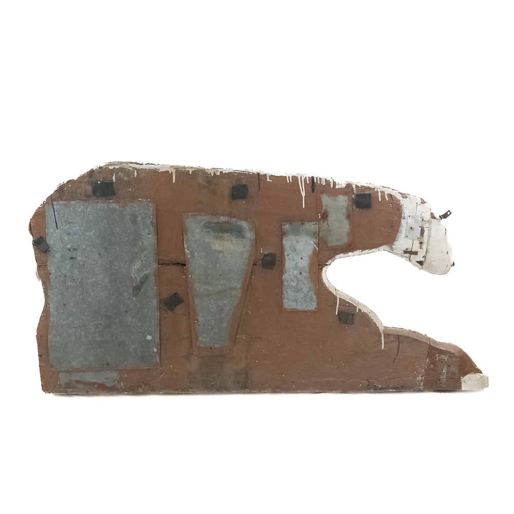 Polar Bear Circus Wagon Carving - Left Face