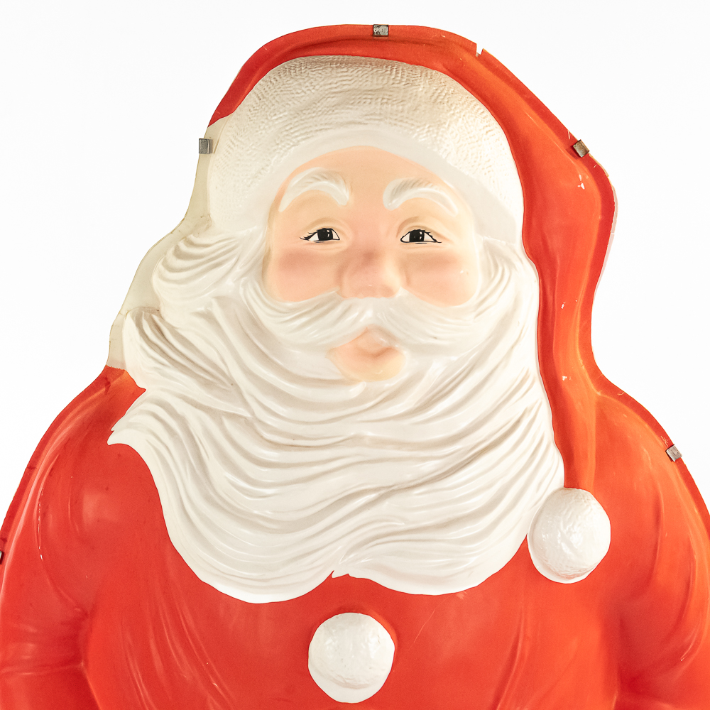 Vintage 5' Vacuum-Form Santa Christmas Display