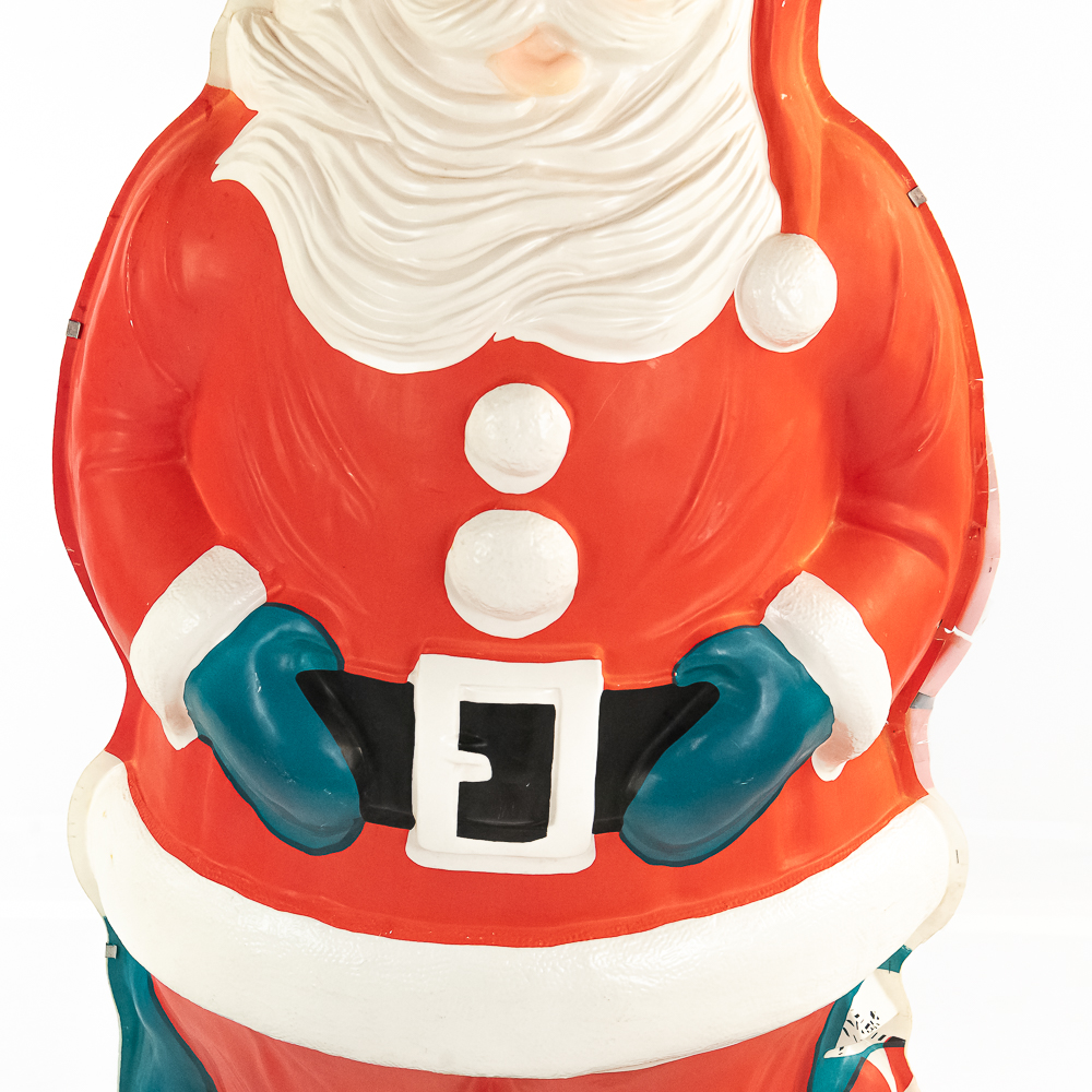 Vintage 5' Vacuum-Form Santa Christmas Display