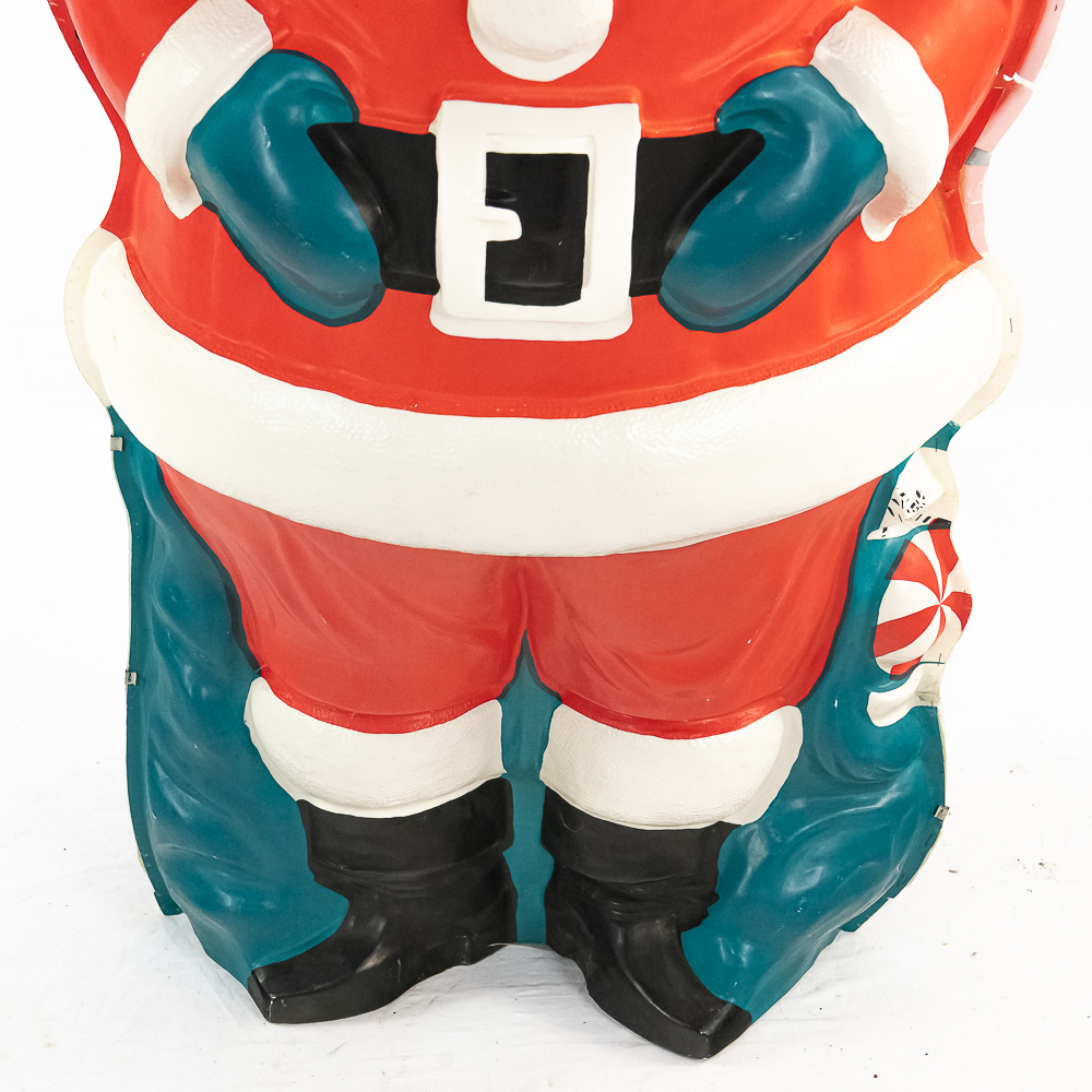 Vintage 5' Vacuum-Form Santa Christmas Display