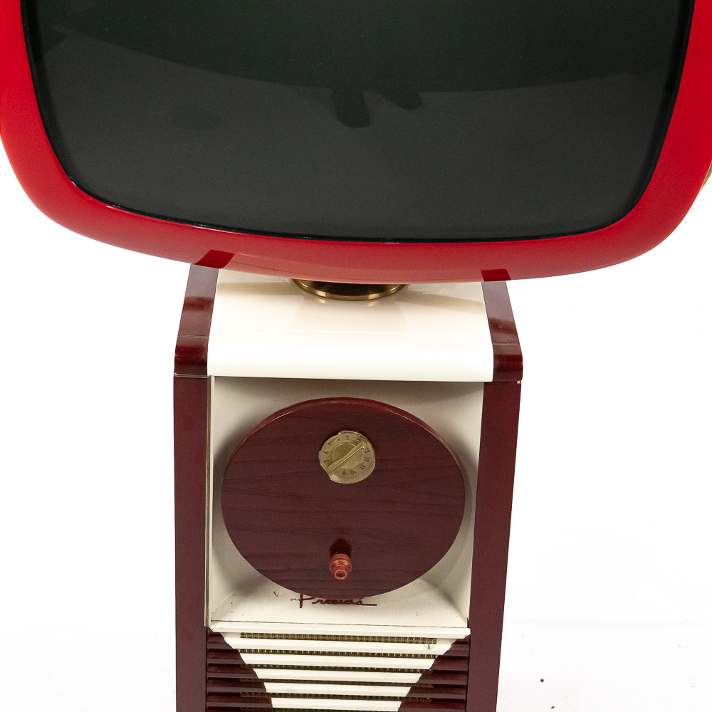 24" RUBY RED Telstar Predicta Corona MCM TV