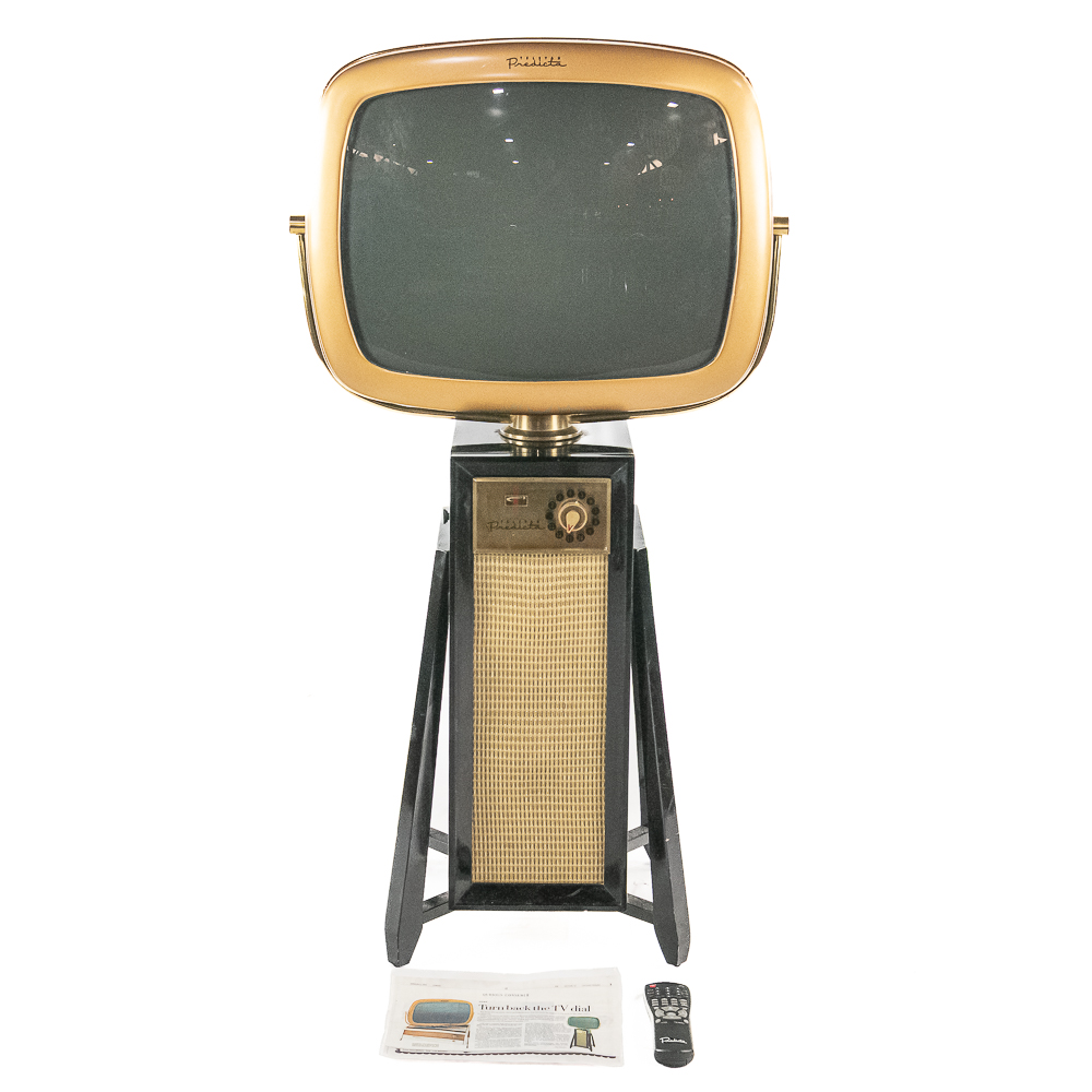 24" Gold Telstar Predicta Danish Modern MCM TV