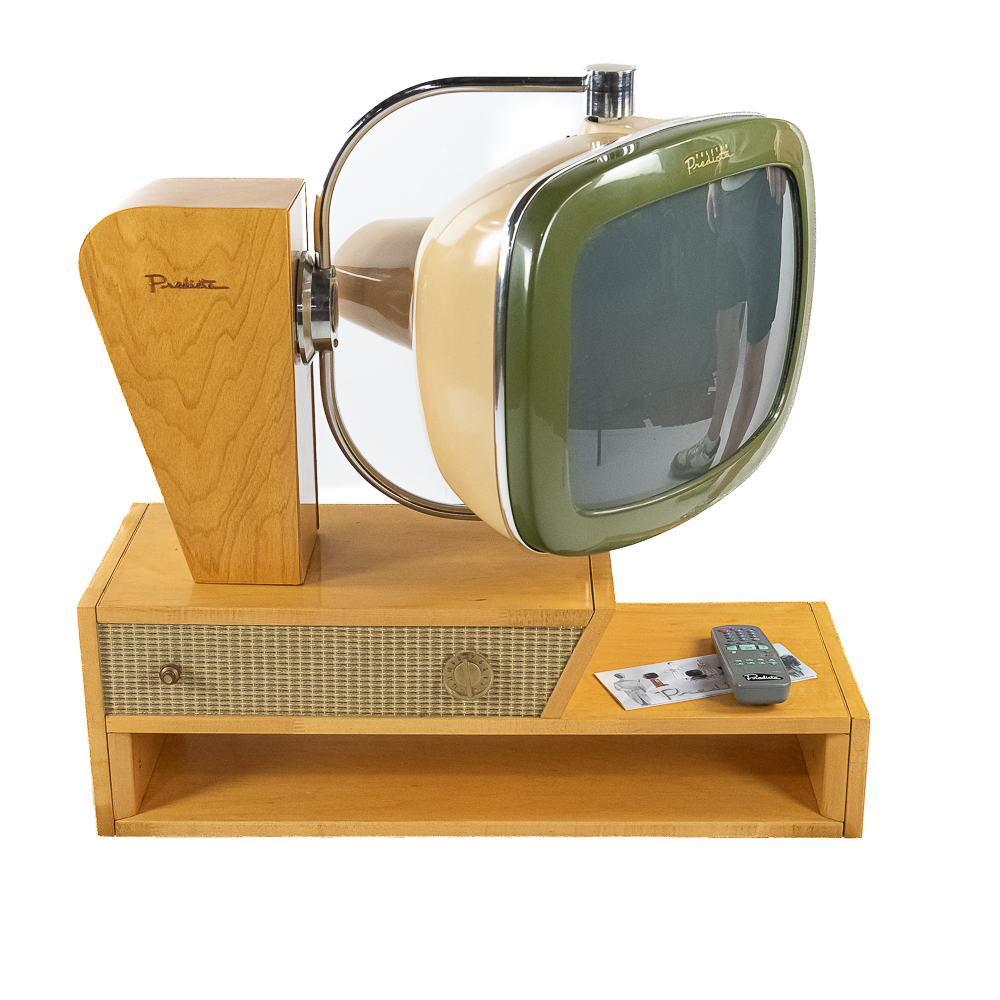 18" Green Telstar Predicta Blonde Chalet MCM TV