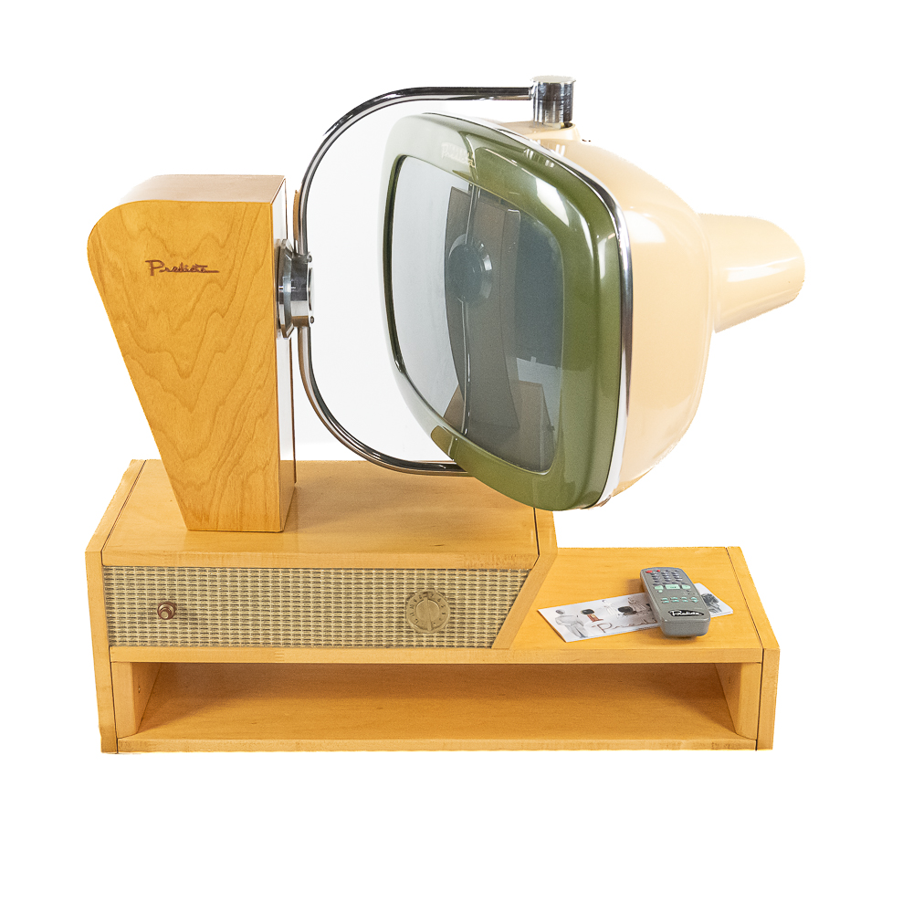 18" Green Telstar Predicta Blonde Chalet MCM TV