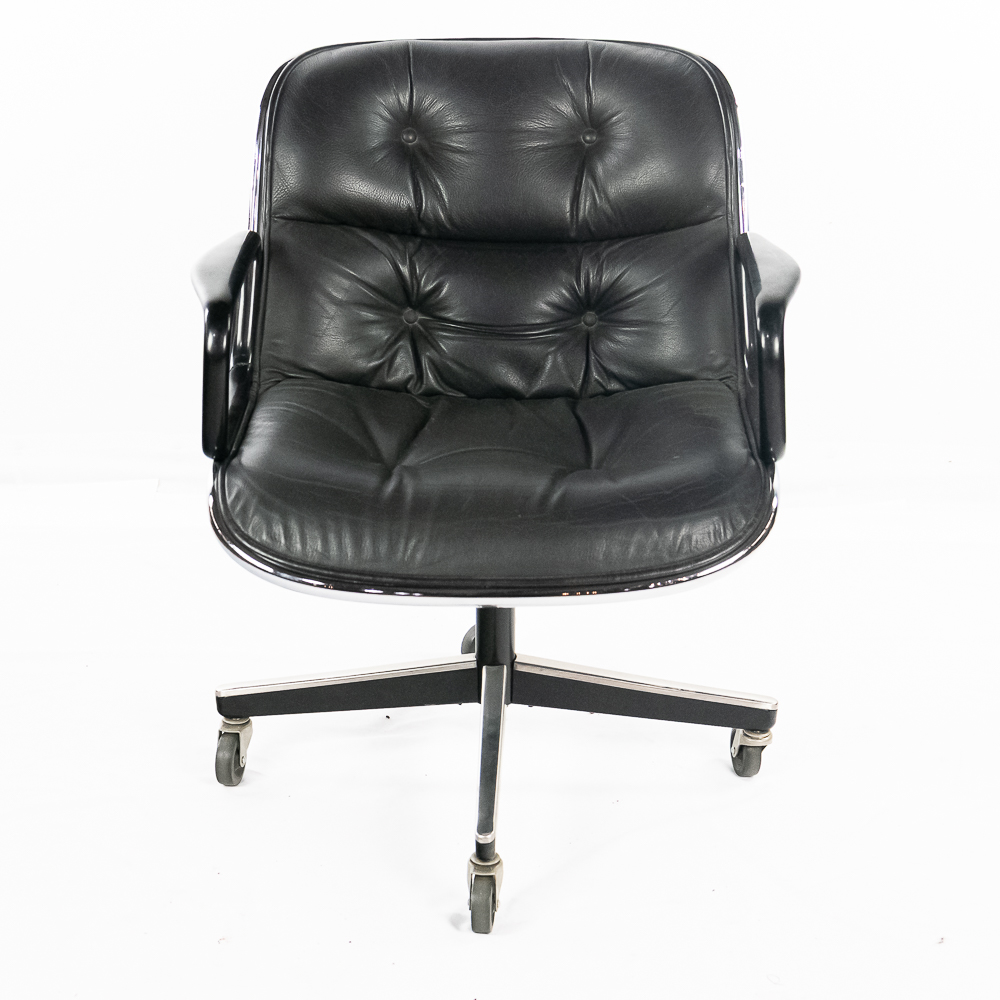 Vintage Knoll Pollock Leather Executive Chair