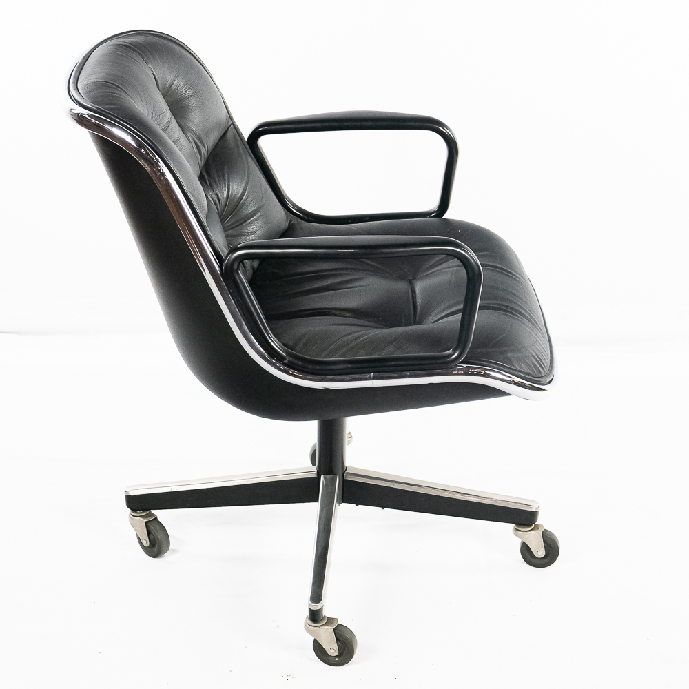 Vintage Knoll Pollock Leather Executive Chair