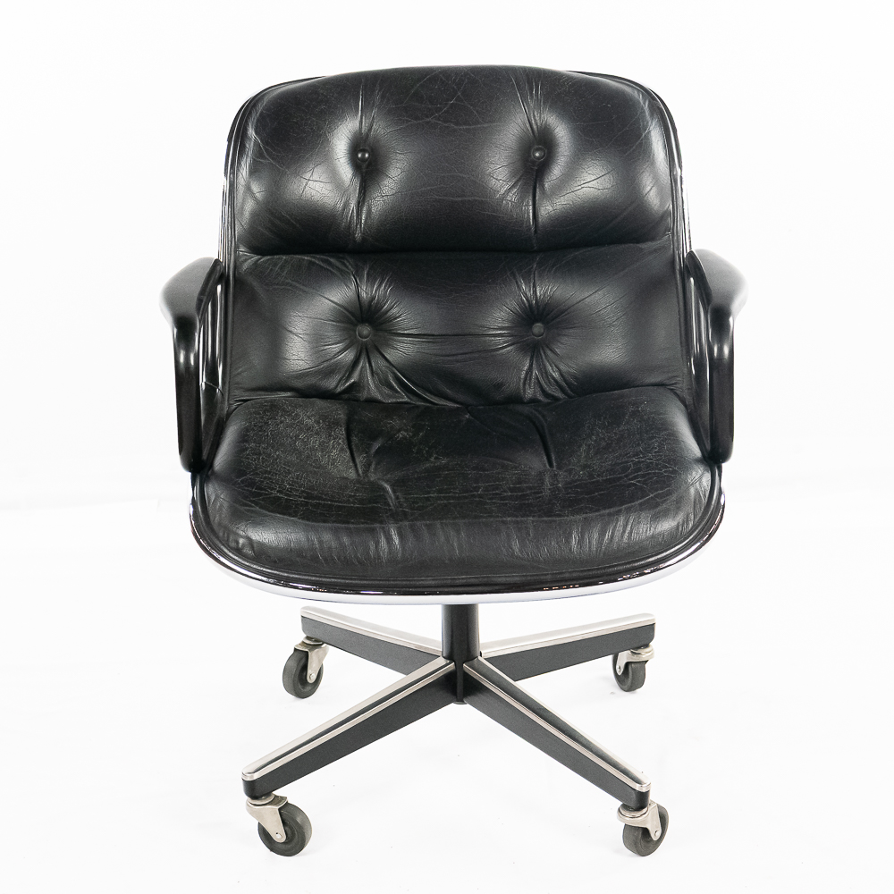 Vintage Knoll Pollock Leather Executive Chair