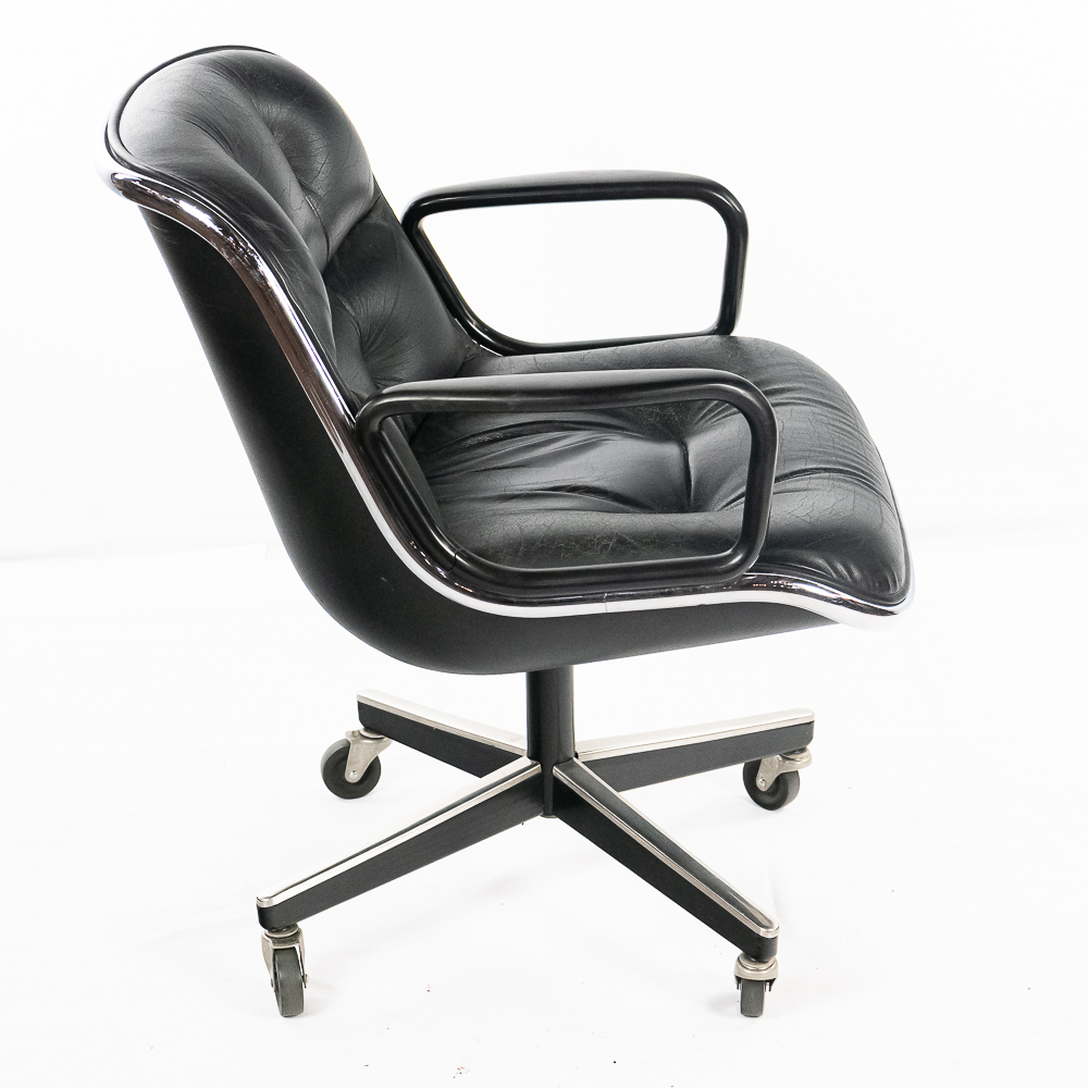 Vintage Knoll Pollock Leather Executive Chair