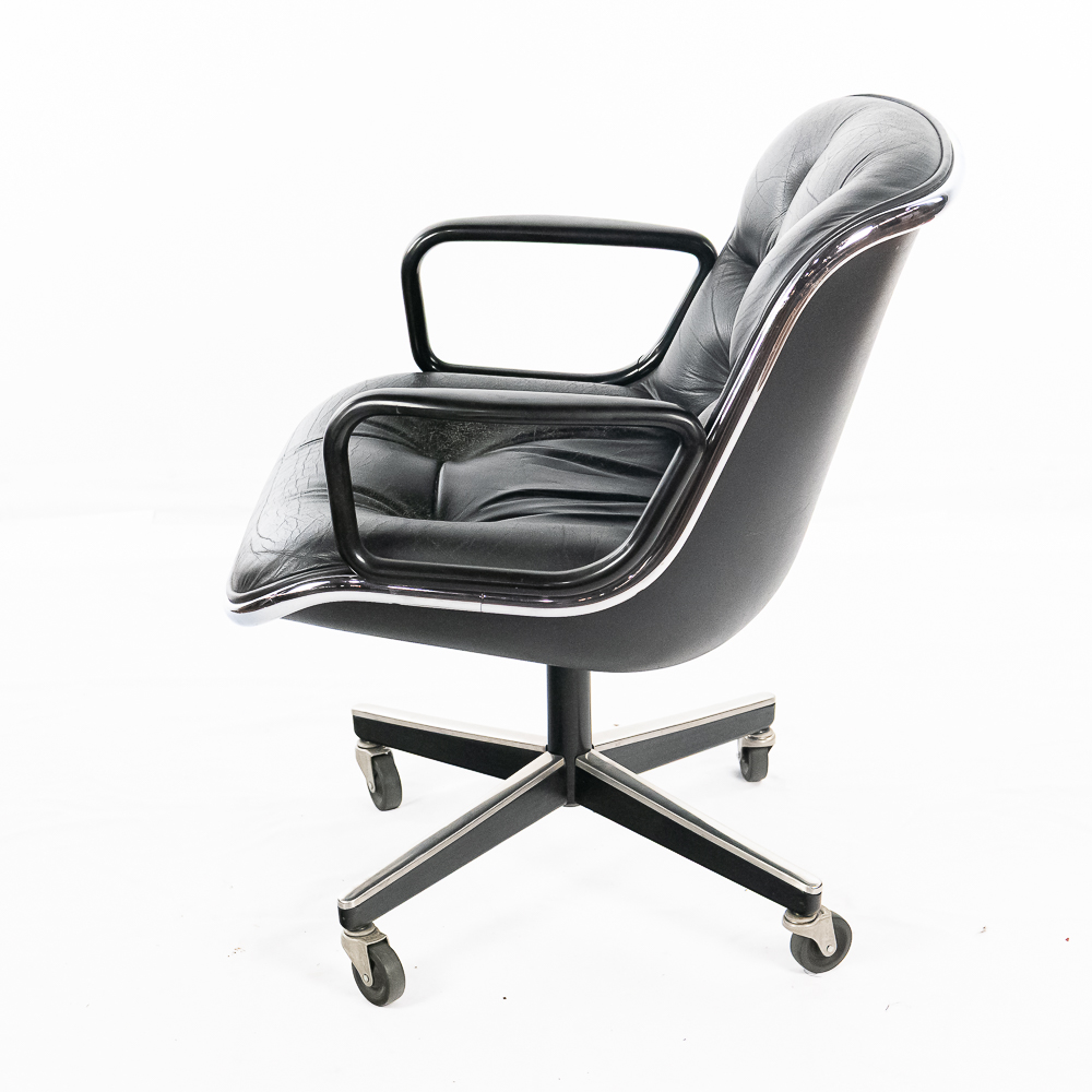 Vintage Knoll Pollock Leather Executive Chair