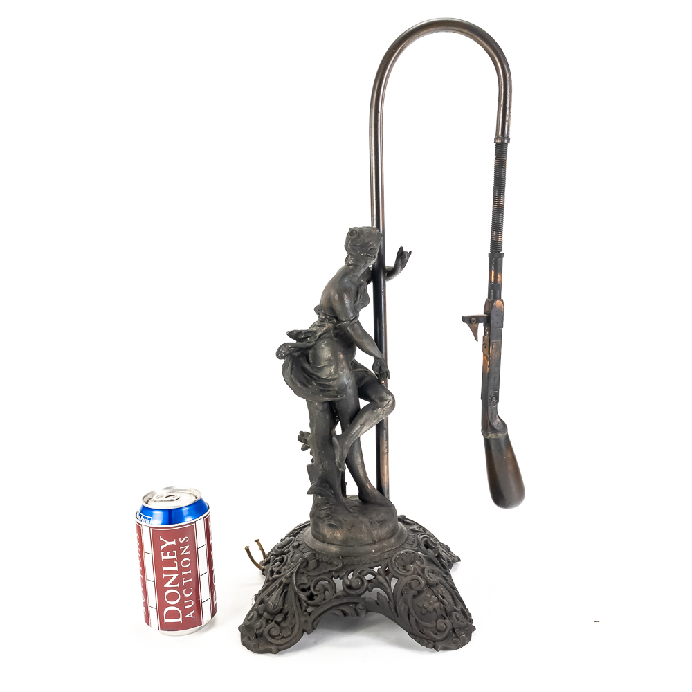 Rare Antique Eldred Countertop Gas Cigar Lighter