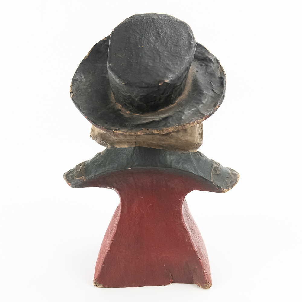 1920s Papier-Mache Raleigh Cigarettes Display Bust