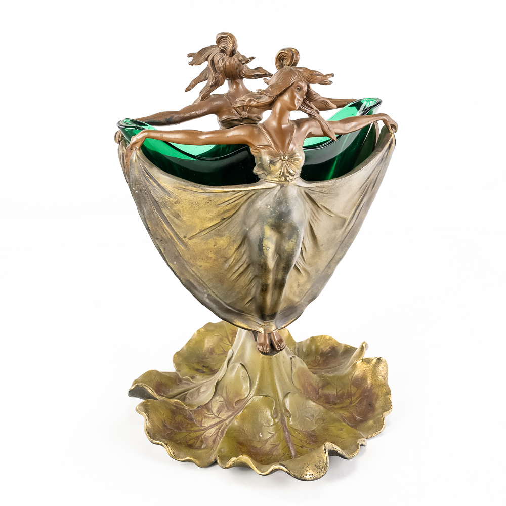 Antique Art Nouveau "Nebulia" Figural Centerpiece