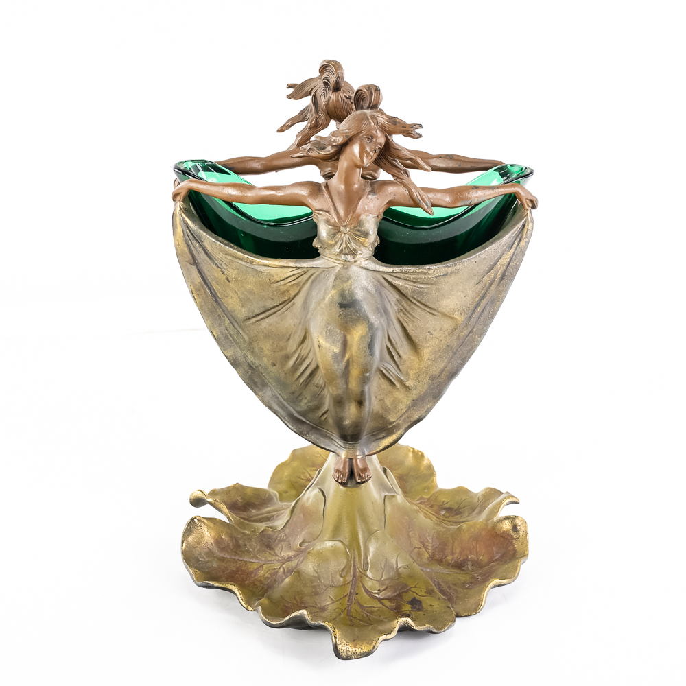 Antique Art Nouveau "Nebulia" Figural Centerpiece