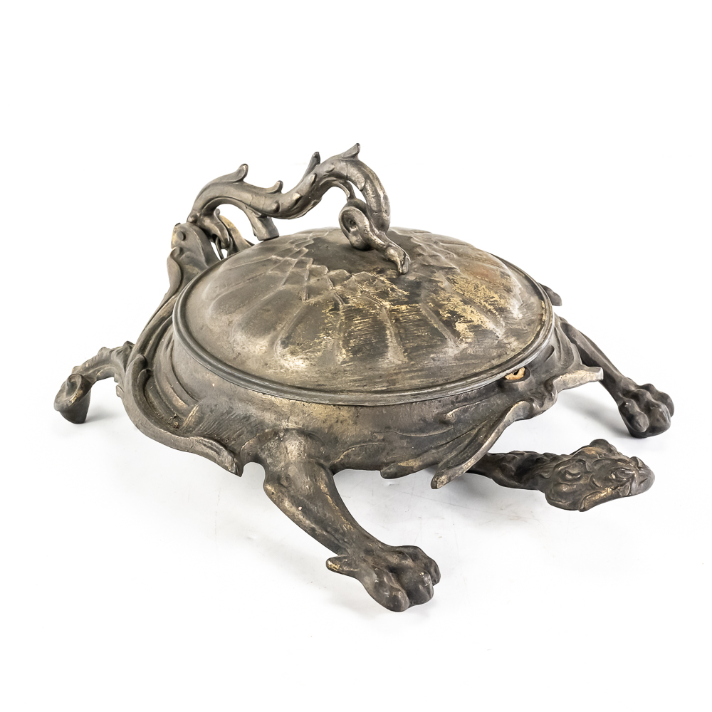 Bradley & Hubbard Mechanical Turtle Spittoon
