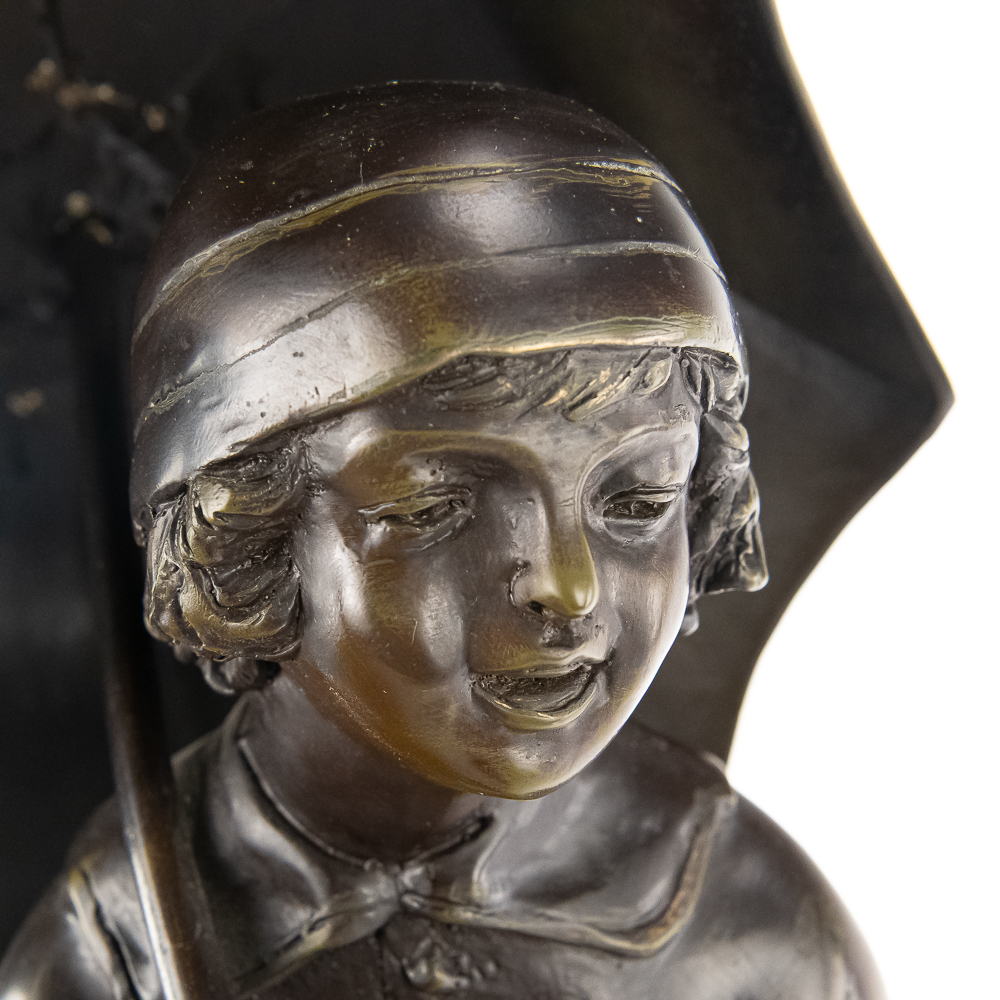 Chiparus-Style "The Child with an Umbrella" Statue