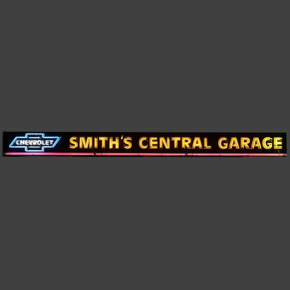 Contemporary "Chevrolet" Smith's Garage Neon Sign