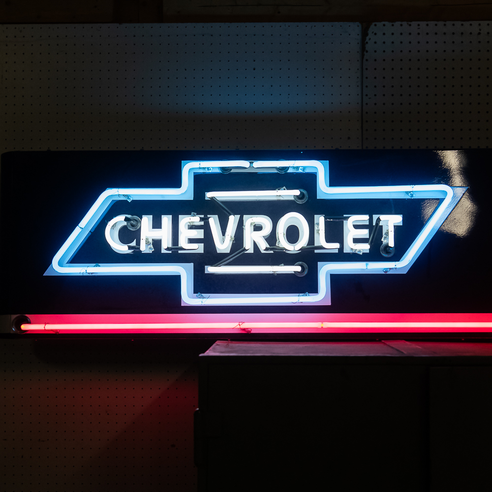 Contemporary "Chevrolet" Smith's Garage Neon Sign