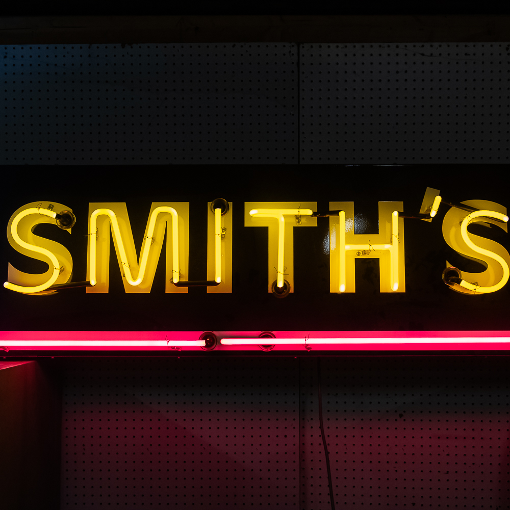 Contemporary "Chevrolet" Smith's Garage Neon Sign