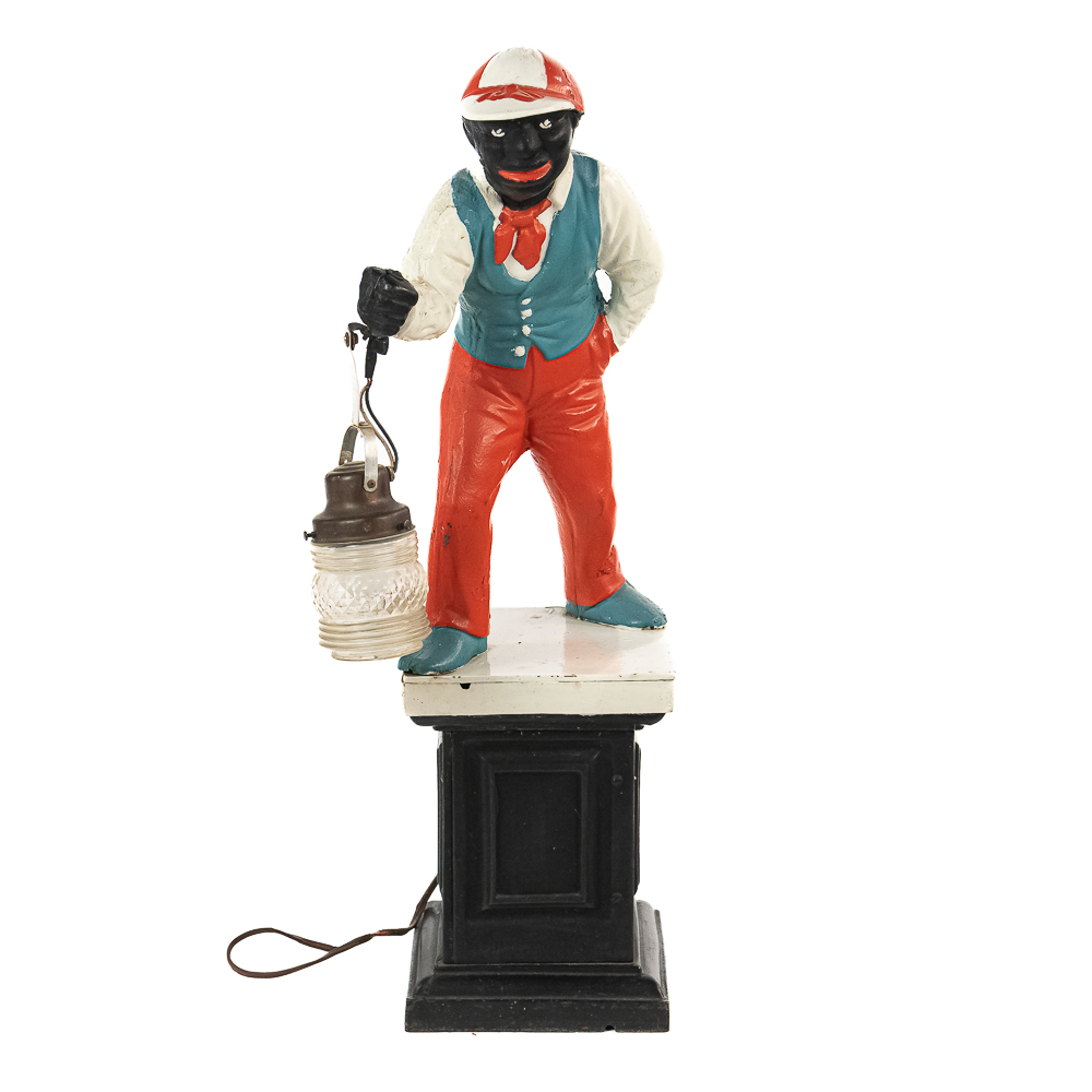Antique Cast Iron Lawn Jockey