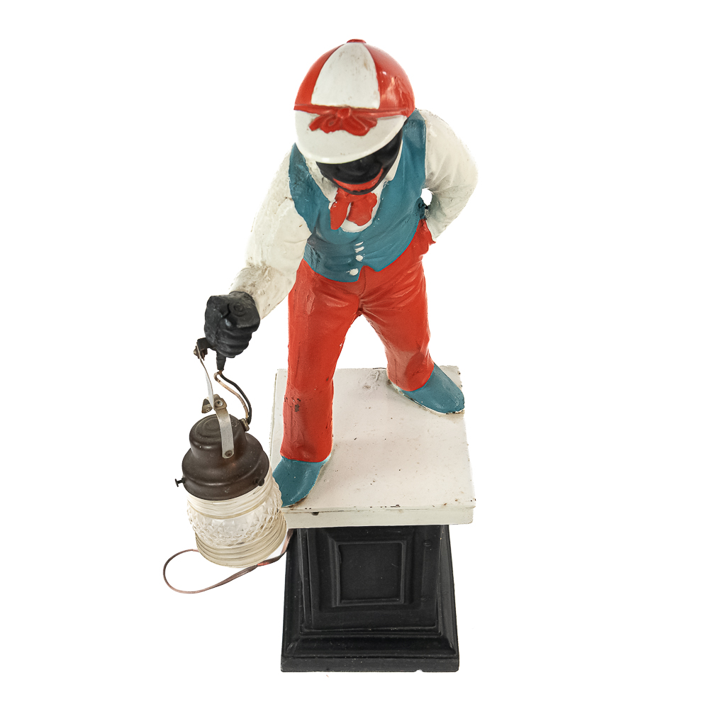 Antique Cast Iron Lawn Jockey