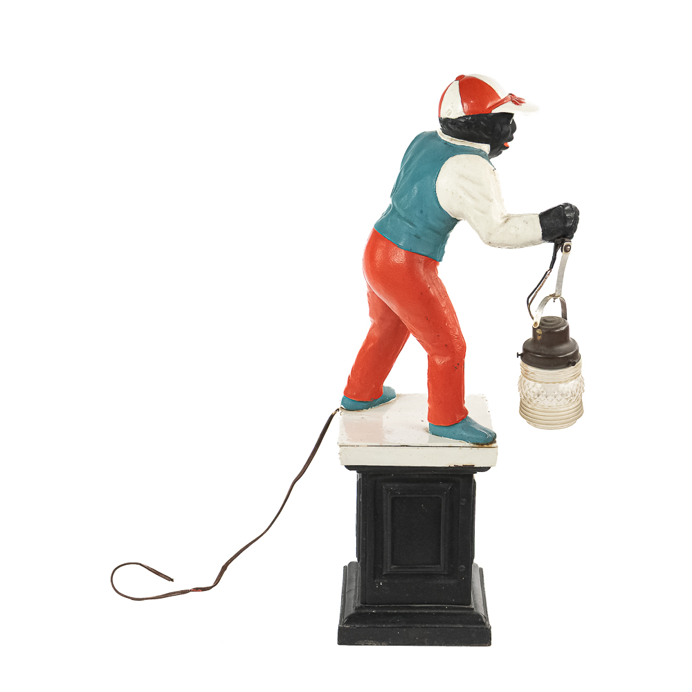 Antique Cast Iron Lawn Jockey