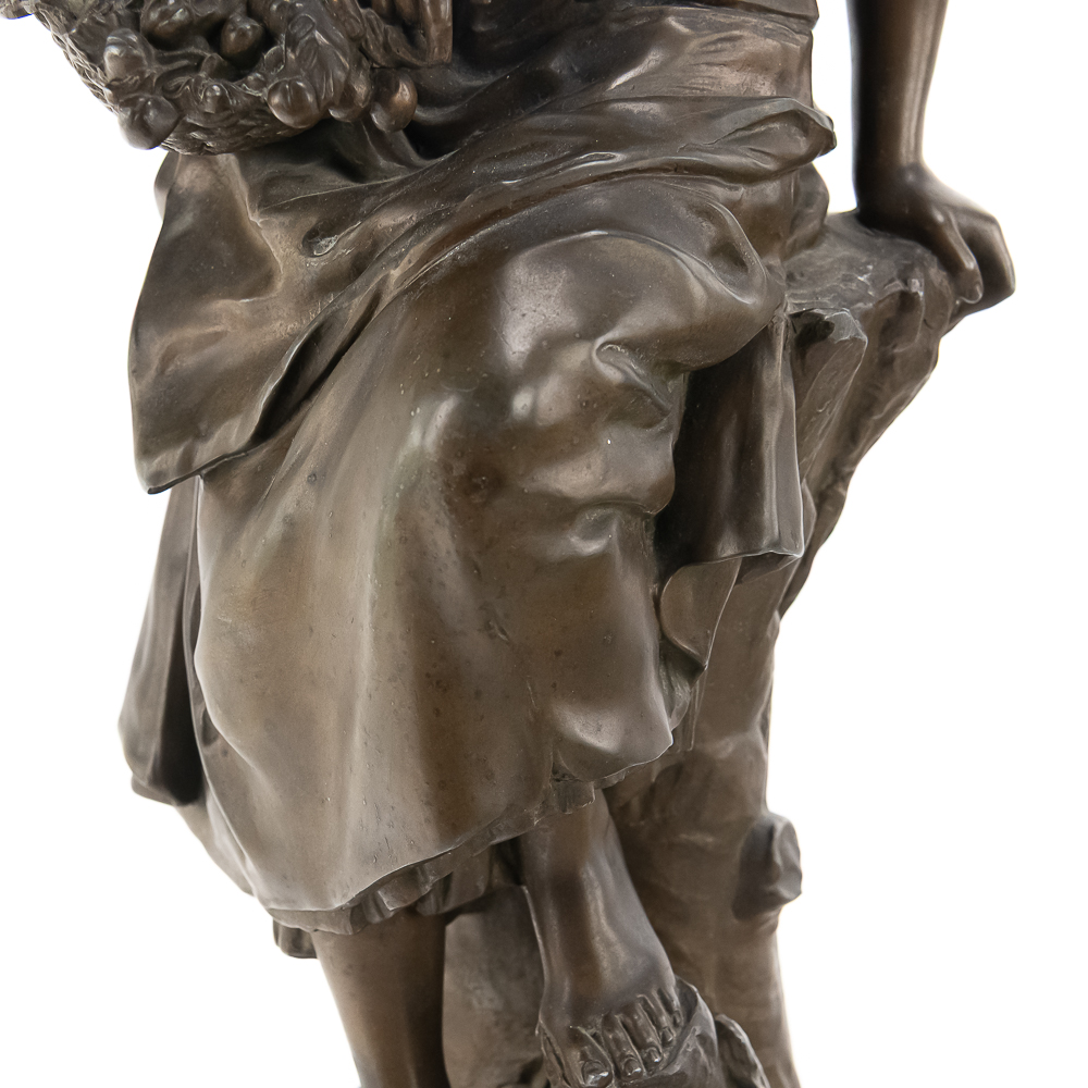 "Les Cerises" French Spelter Sculpture