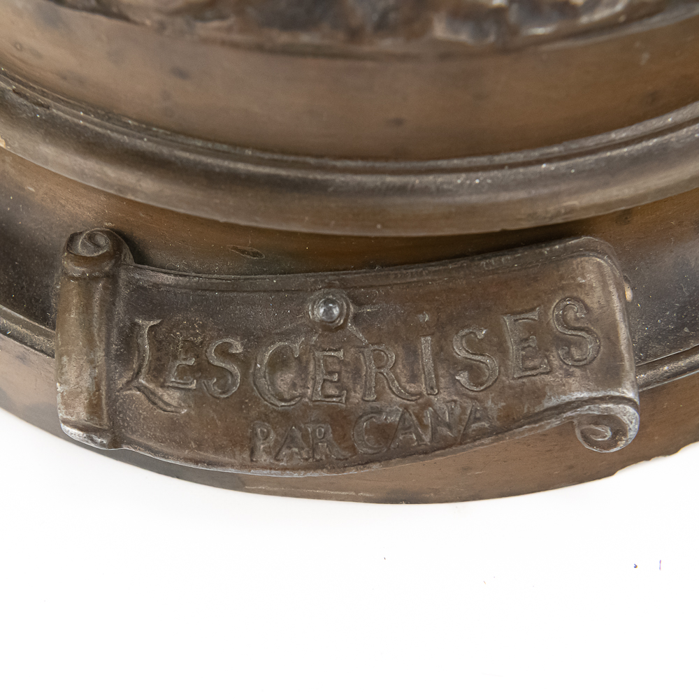 "Les Cerises" French Spelter Sculpture