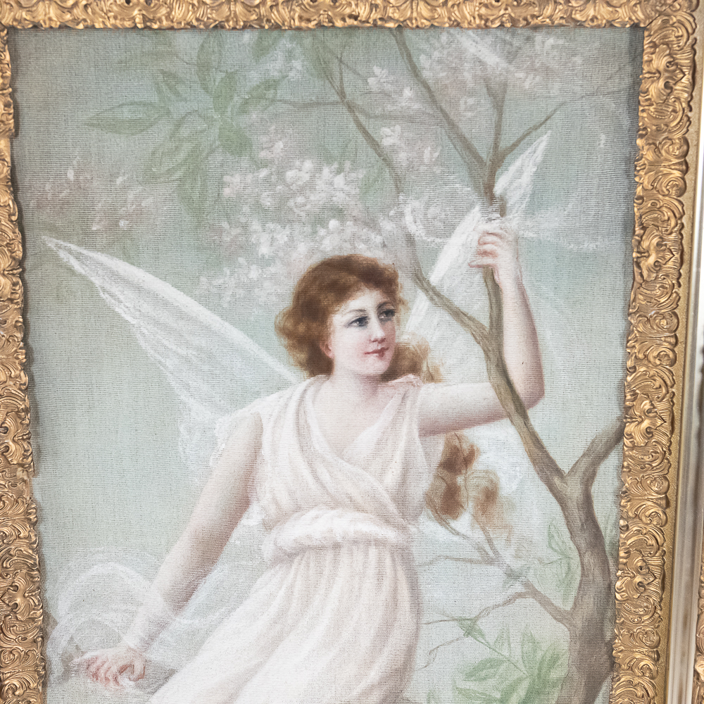 Framed Antique Painting "Allegory of Music"