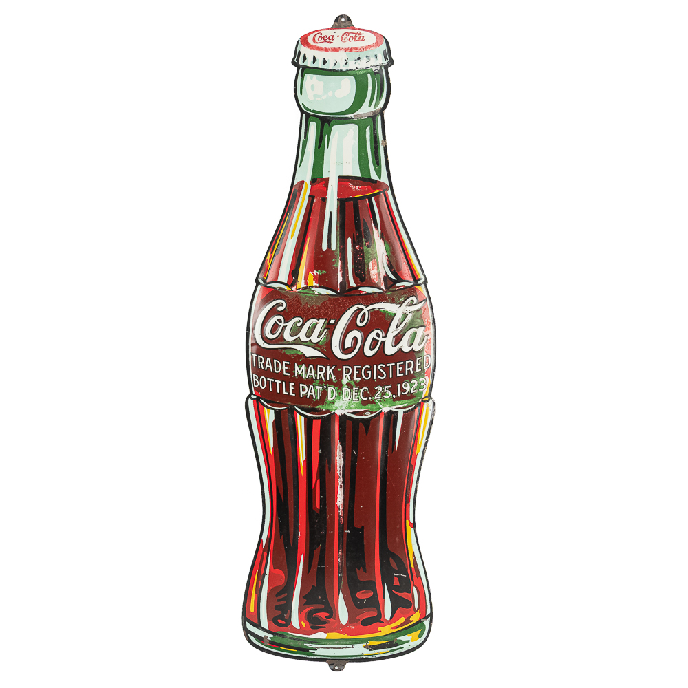 1932 Coca Cola SST Advertising Bottle Sign